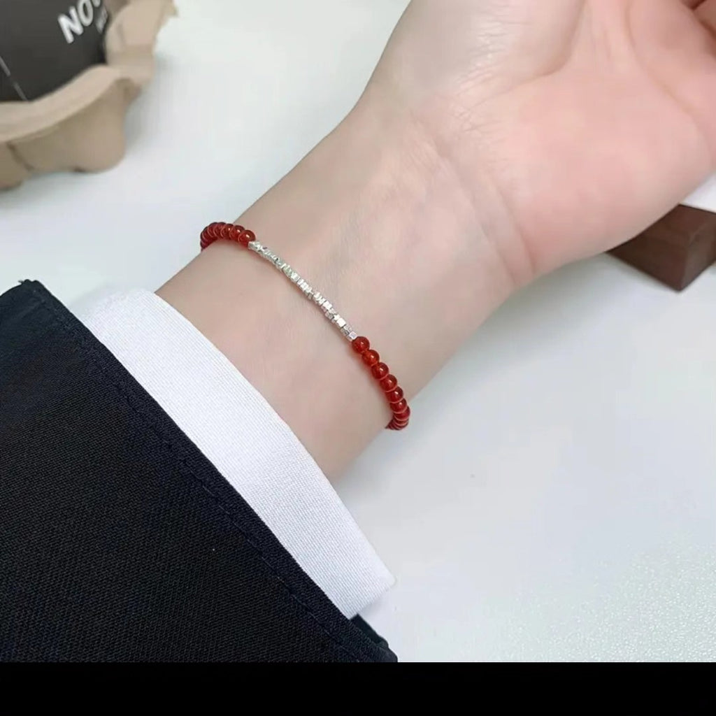 Pulsera en plata 925 y coralina