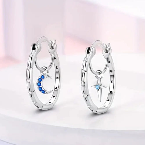 Aretes en plata 925 y circonios