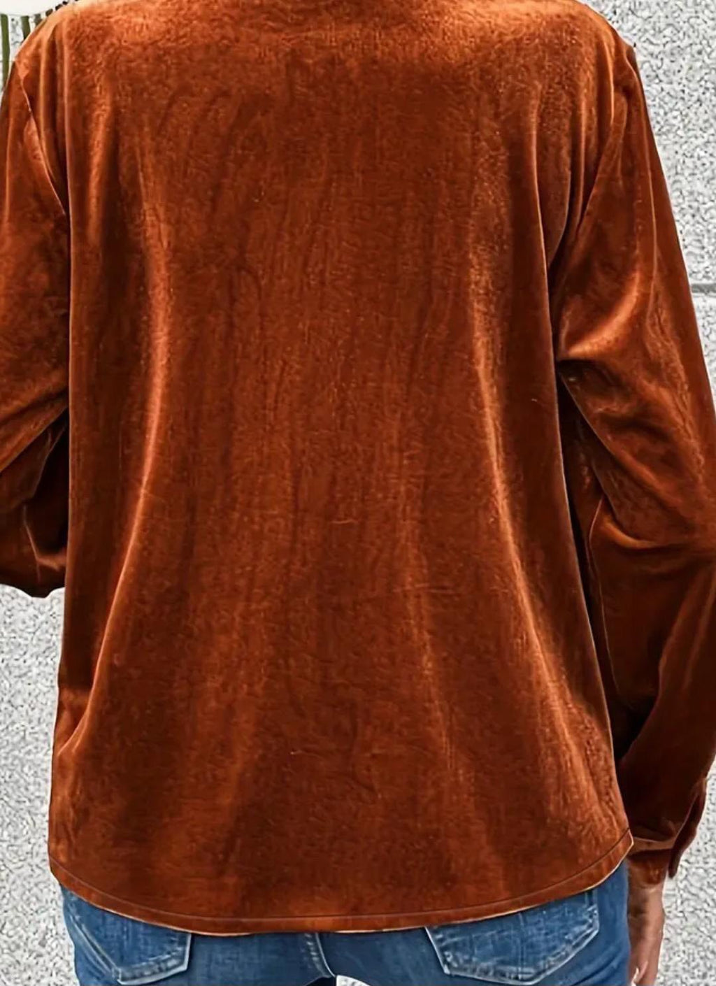 Blusa en terciopelo